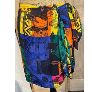 Vintage Co Ellen Tracy Silk Wrap Skirt